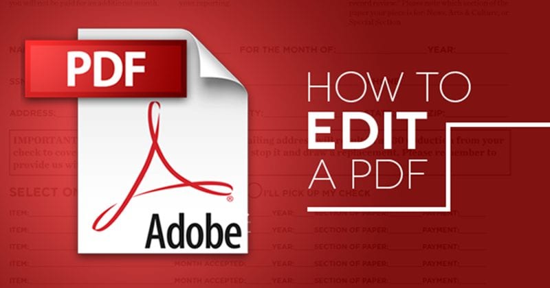 How to Edit a PDF