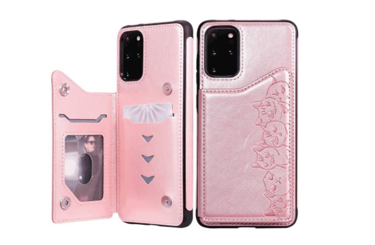 Leather Flip Case Fit for Samsung Galaxy S20 Plus