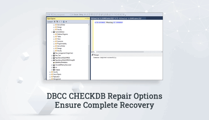 1с dbcc checkdb как запустить