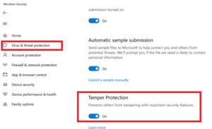 How to Disable Windows 11 Tamper Protection