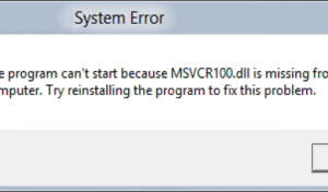 Fix Msvcr110.dll Not Found