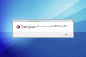 How to fix error 0cx00005 in Windows