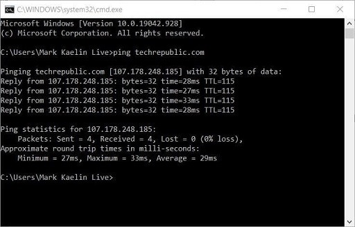 Windows 10 networking command tools