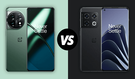 Comparison between the OnePlus 11 and OnePlus 10 Pro